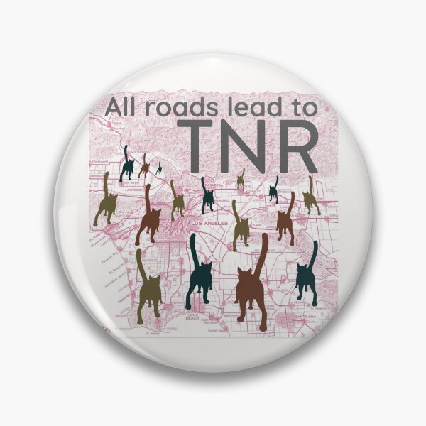 Item preview, Old Los Angeles Roads Map Feral Cat TNR designed and sold by 1Felinophile.