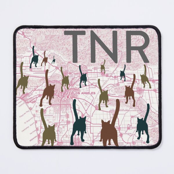 Item preview, Old Los Angeles Roads Map Feral Cat TNR designed and sold by 1Felinophile.