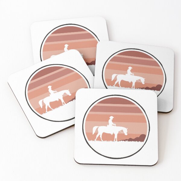 Item preview, Serene Sunset Horseback Ride Silhouette designed and sold by NiftyWrx.
