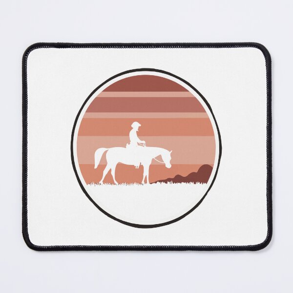 Item preview, Serene Sunset Horseback Ride Silhouette designed and sold by NiftyWrx.