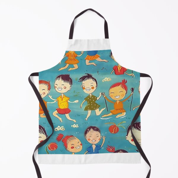 Artikelvorschau, Thailändische Kinder genießen das Wasserfest entworfen und verkauft von P&U Fabric.