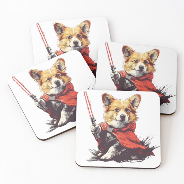 Item preview, Corgi Holding Lightsaber designed and sold by NicolasGlowArt.