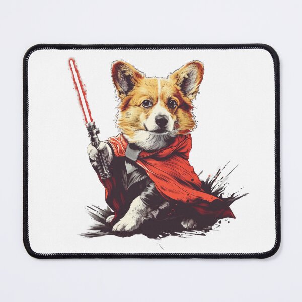 Item preview, Corgi Holding Lightsaber designed and sold by NicolasGlowArt.