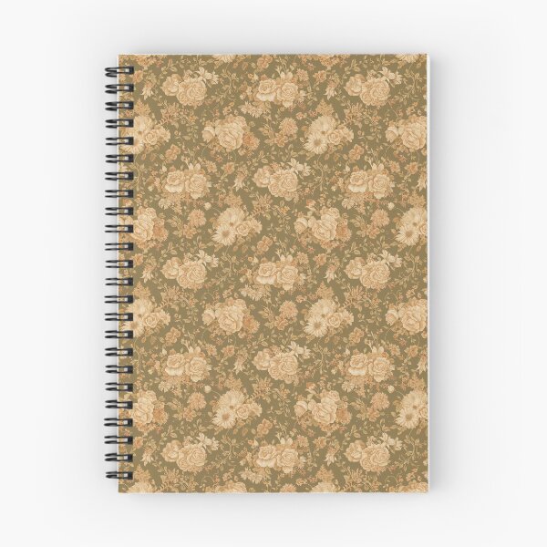 Item preview, Vintage Floral Pattern in Brown Khaki designed and sold by SamJanner.