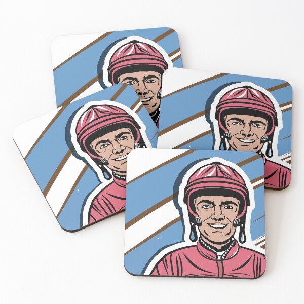 Item preview, Dynamic Horse Rider in Racing Silks Comic Style Illustration designed and sold by NiftyWrx.