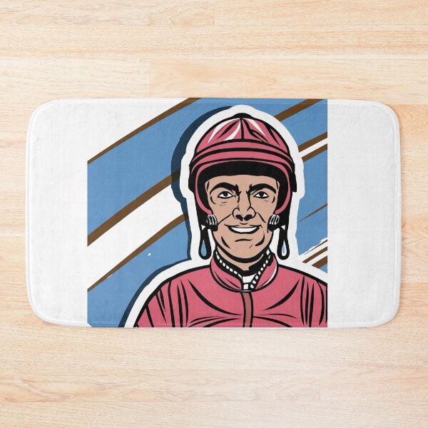 Item preview, Dynamic Horse Rider in Racing Silks Comic Style Illustration designed and sold by NiftyWrx.
