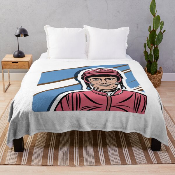 Item preview, Dynamic Horse Rider in Racing Silks Comic Style Illustration designed and sold by NiftyWrx.