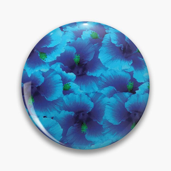 Item preview, Hawaiian Exotic Deep Blue Purple Hibiscus Floral Pattern designed and sold by somersbyman.
