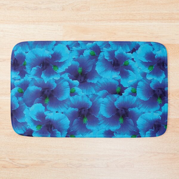 Item preview, Hawaiian Exotic Deep Blue Purple Hibiscus Floral Pattern designed and sold by somersbyman.