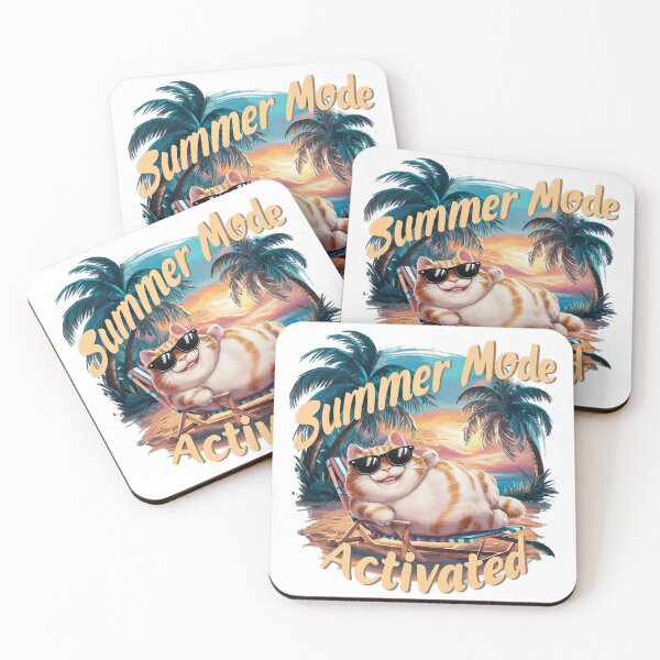 Item preview, summer cat on vacation designed and sold by ururuty.