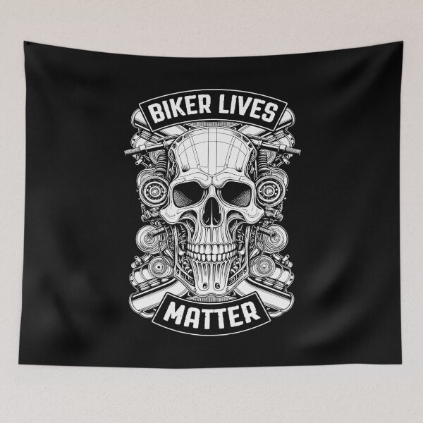 Item preview, Biker Lives Matter Motorcycle Engine Biker Skull Rider designed and sold by GrandeDuc.
