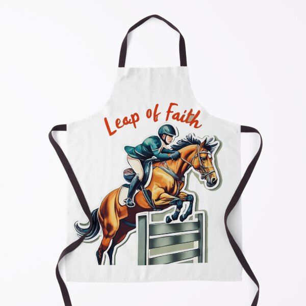 Item preview, Leap of Faith - Horse and Rider Jumping Watercolor Design designed and sold by NiftyWrx.