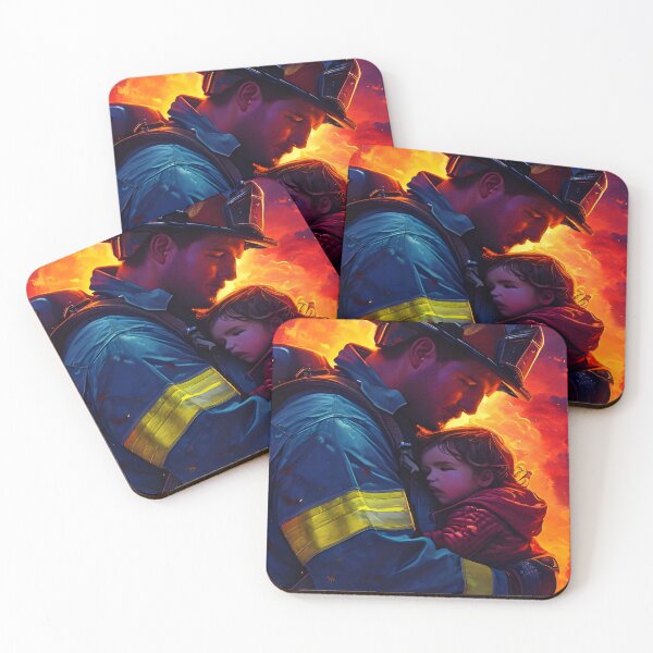 Item preview, Firefighter and child designed and sold by Astralia.