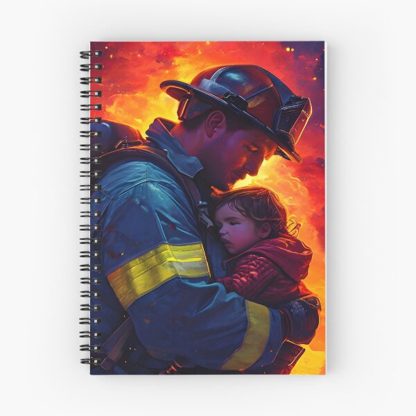 Item preview, Firefighter and child designed and sold by Astralia.