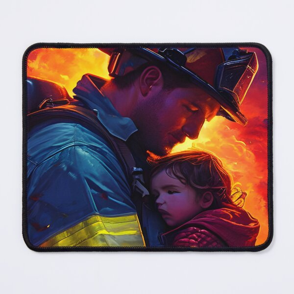 Item preview, Firefighter and child designed and sold by Astralia.