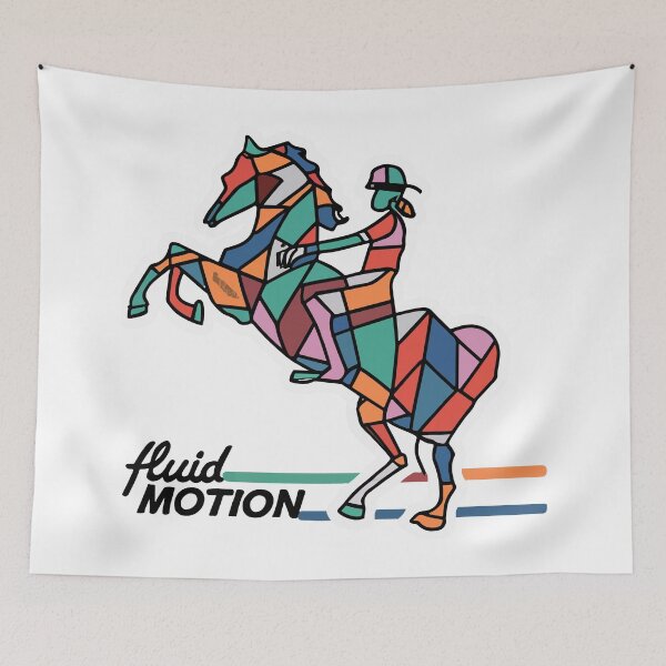 Item preview, Fluid Motion Abstract Horse Riding Art designed and sold by NiftyWrx.