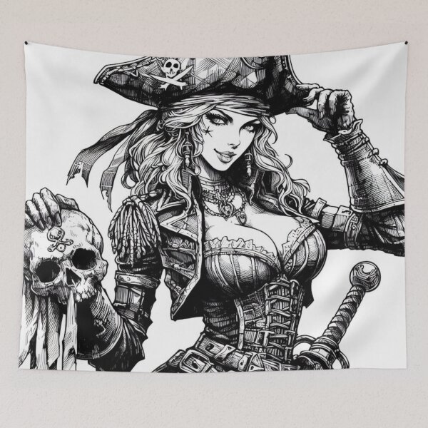 Item preview, Black and White #1: pirate! designed and sold by F4Fartbot.