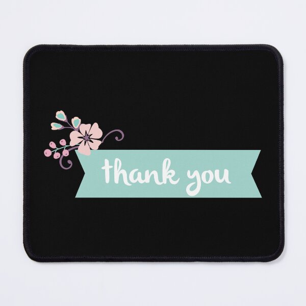 Item preview, Floral Gratitude: 'Thank You' Design designed and sold by Luxuriously.