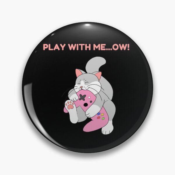 Item preview, Play with me...ow! Pink designed and sold by HugSomeNettles.