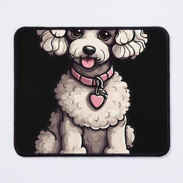 Item preview, Cartoon Poodle Eleganc Fluffy White Poodle designed and sold by RYANPOLICK.
