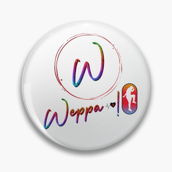 Item preview, Logo of my fitness activity Weppa with personaje and text MULTICOLOR designed and sold by Alva-Allatino.