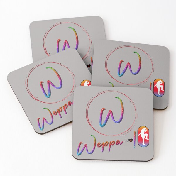 Item preview, Logo of my fitness activity Weppa with personaje and text MULTICOLOR designed and sold by Alva-Allatino.