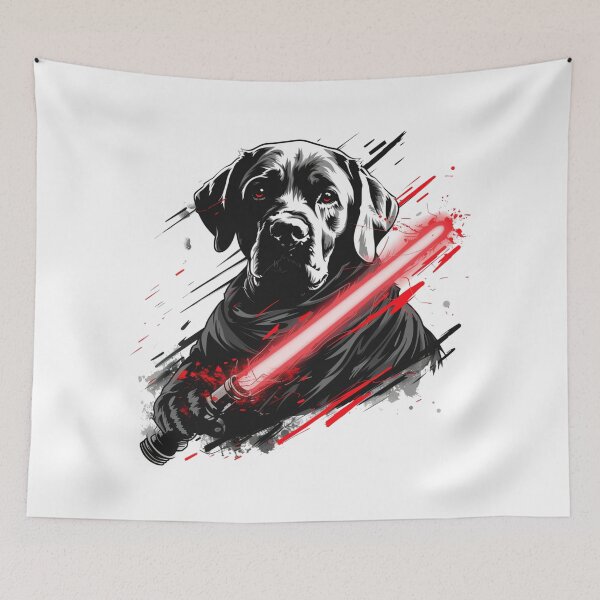 Item preview, Red Lightsaber Labrador designed and sold by NicolasGlowArt.