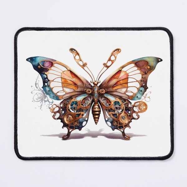 Item preview, A steampunk butterfly as a watercolor designed and sold by Rose Design & Photos.