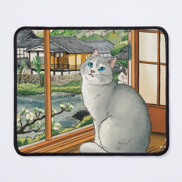 Item preview, HIROSHIGE CAT IN WINDOW designed and sold by Obinne.