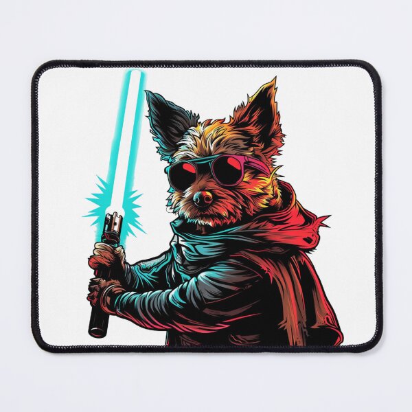 Item preview, Lightsaber Dog Warrior designed and sold by NicolasGlowArt.