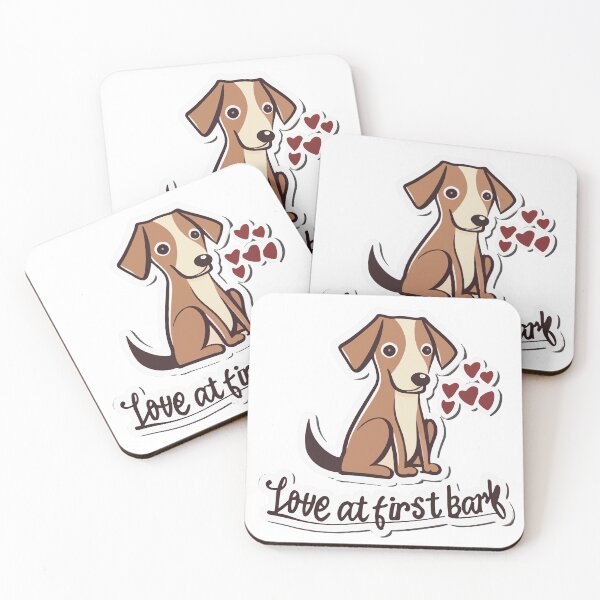 Item preview, Love at First Bark - Playful Hound Puppy designed and sold by NiftyWrx.