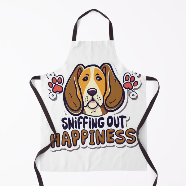 Item preview, Sniffing Out Happiness Basset Hound Cartoon designed and sold by NiftyWrx.