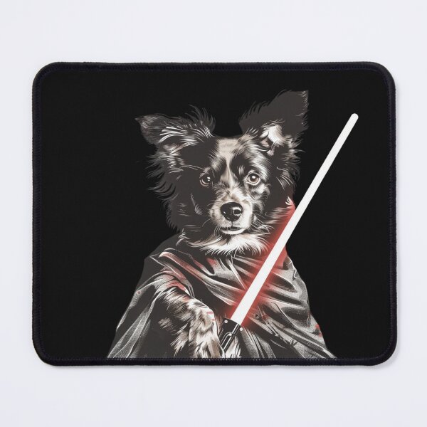 Item preview, Cute Dog Red Lightsaber designed and sold by NicolasGlowArt.