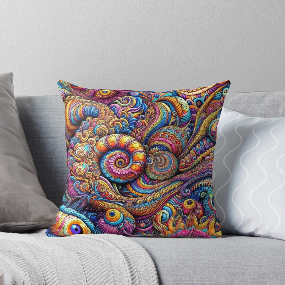 Item preview, Throw Pillow designed and sold by scabsecrete.