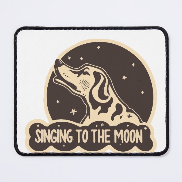Item preview, Singing to the Moon - Magical Hound Dog Howl designed and sold by NiftyWrx.