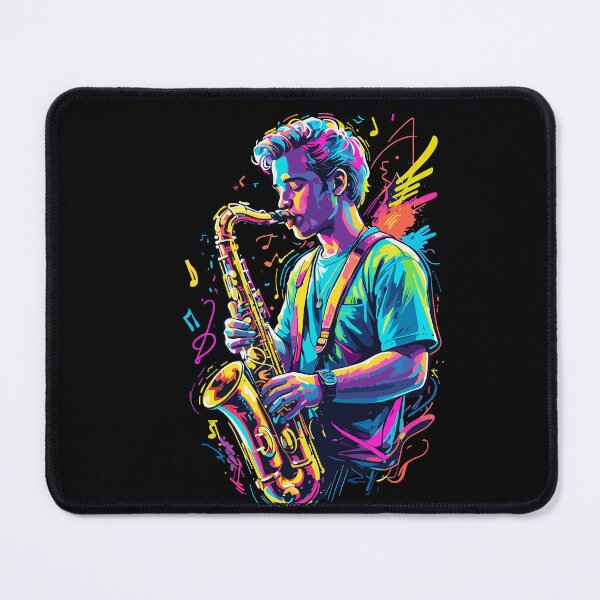 Item preview, Funny saxophone design for jazz music lovers designed and sold by LuminOrb.