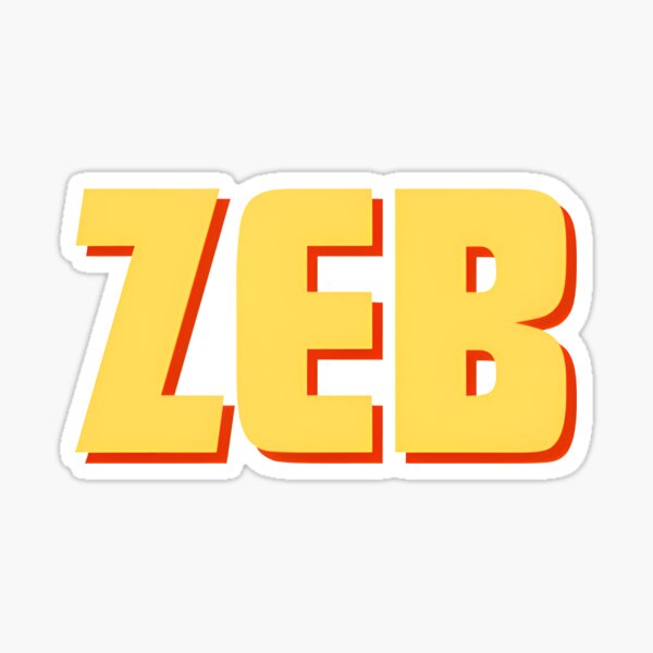 Vista previa del artículo con la obra «Zeb, nombre, arte en color.», diseñado y vendido por Lifelovepositiv.