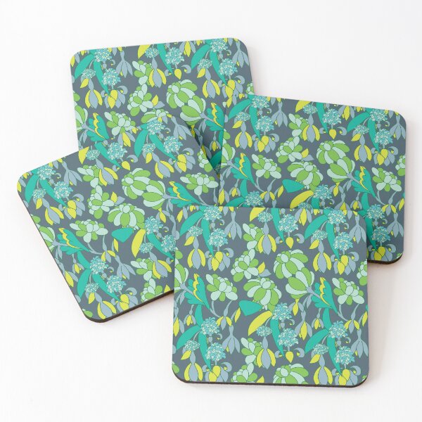 Item preview, Rounded flowers green version designed and sold by GENEST-V.
