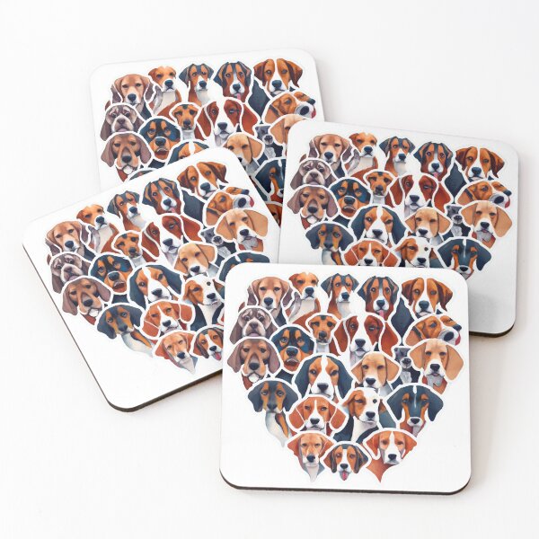Item preview, Hound Breeds Heart Watercolor designed and sold by NiftyWrx.