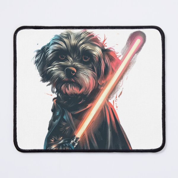 Item preview, Doggo With Red Lightsaber designed and sold by NicolasGlowArt.