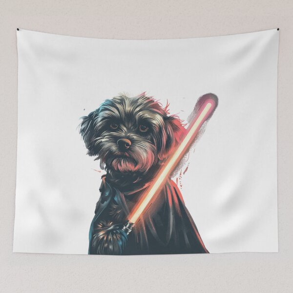 Item preview, Doggo With Red Lightsaber designed and sold by NicolasGlowArt.