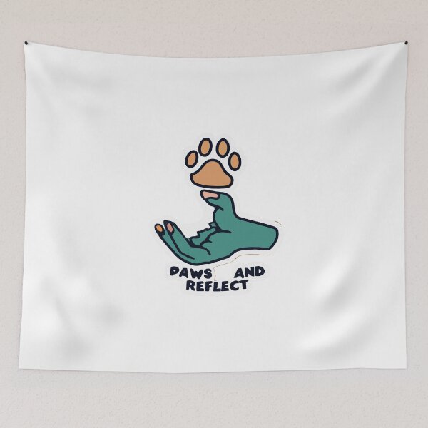 Item preview, Paws and Reflect - Hound and Human Friendship designed and sold by NiftyWrx.