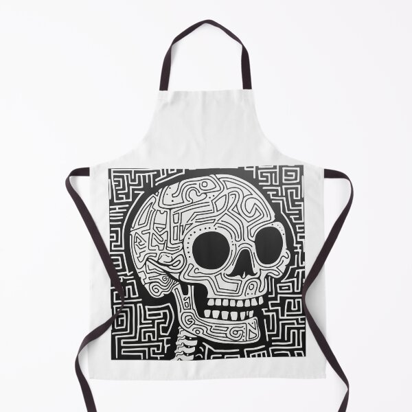 Item preview, Monochrome Maze Skull Illusion designed and sold by palmyst.