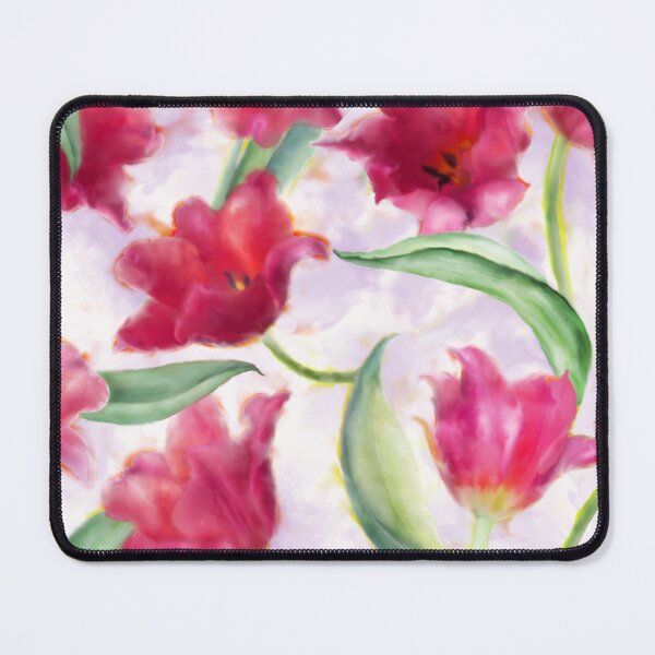 Item preview, Watercolor Red Tulip Surface Pattern Design designed and sold by Tina Veenstra.
