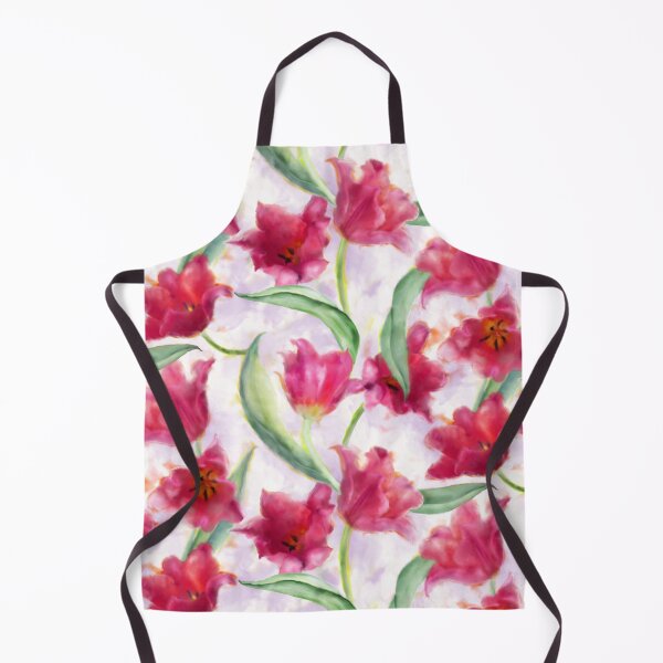 Item preview, Watercolor Red Tulip Surface Pattern Design designed and sold by Tina Veenstra.