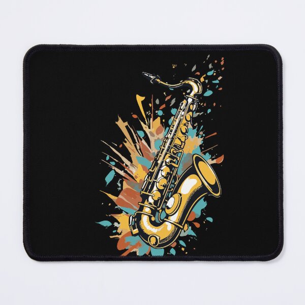 Item preview, Saxophone design for jazz music lovers designed and sold by LuminOrb.