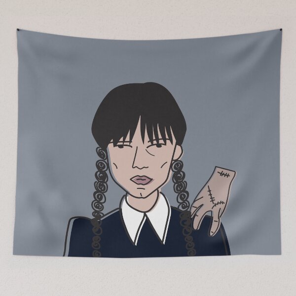 Item preview, Jenna Ortega as Wednesday Addams Portrait in Weirdtual Reality designed and sold by Weirdtual.