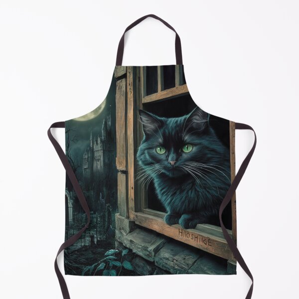 Item preview, BLACK HIROSHIGE CAT IN WINDOW designed and sold by Obinne.