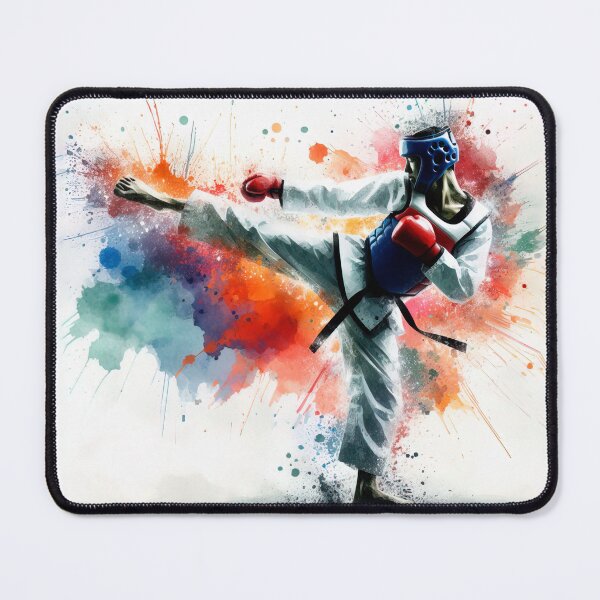 Item preview,  taekwondo in watercolor designed and sold by paulrommer.