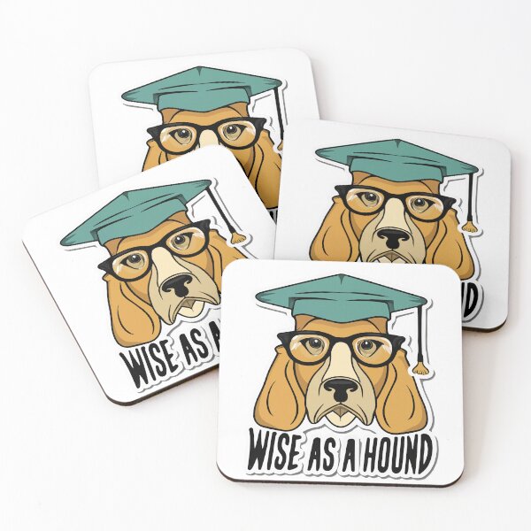 Item preview, Wise as a Hound - Scholarly Dog Wisdom Quote designed and sold by NiftyWrx.